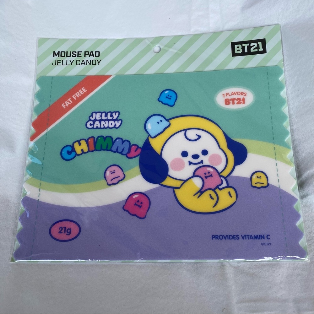 New BT21 Mouse Pad Chimmy Jelly Candy Jimin